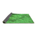 Sideview of Oriental Green Industrial Rug, urb2065grn