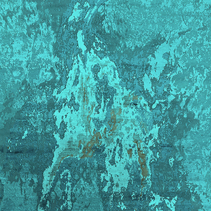 Oriental Turquoise Industrial Rug, urb2065turq