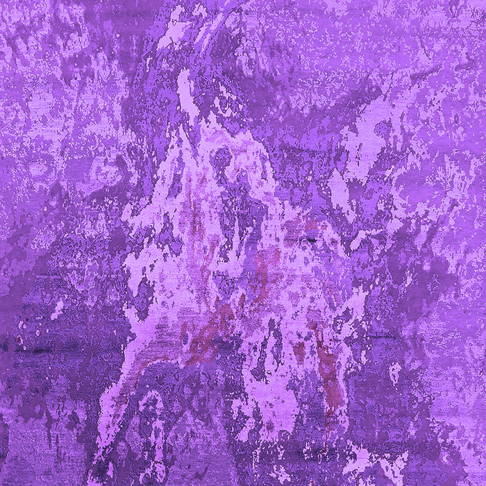 Machine Washable Oriental Purple Industrial Area Rugs, wshurb2065pur