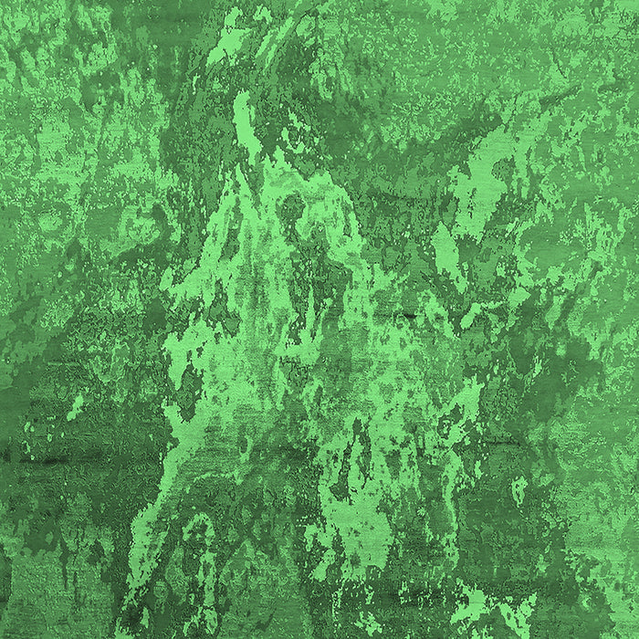 Machine Washable Oriental Emerald Green Industrial Area Rugs, wshurb2065emgrn