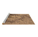 Sideview of Machine Washable Oriental Brown Industrial Rug, wshurb2065brn