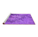 Sideview of Machine Washable Oriental Purple Industrial Area Rugs, wshurb2065pur