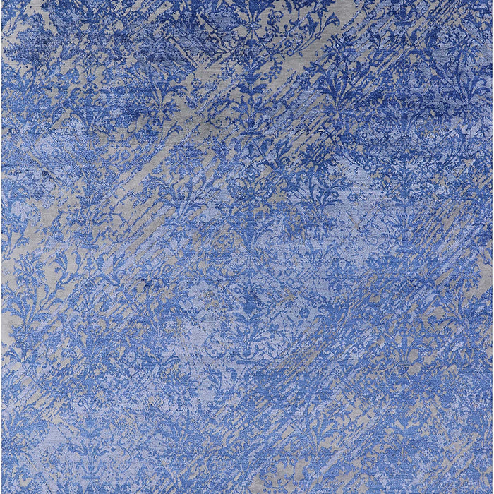 Mid-Century Modern Blue Oriental Rug, urb2066