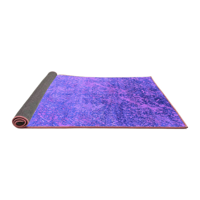 Sideview of Oriental Purple Industrial Rug, urb2066pur
