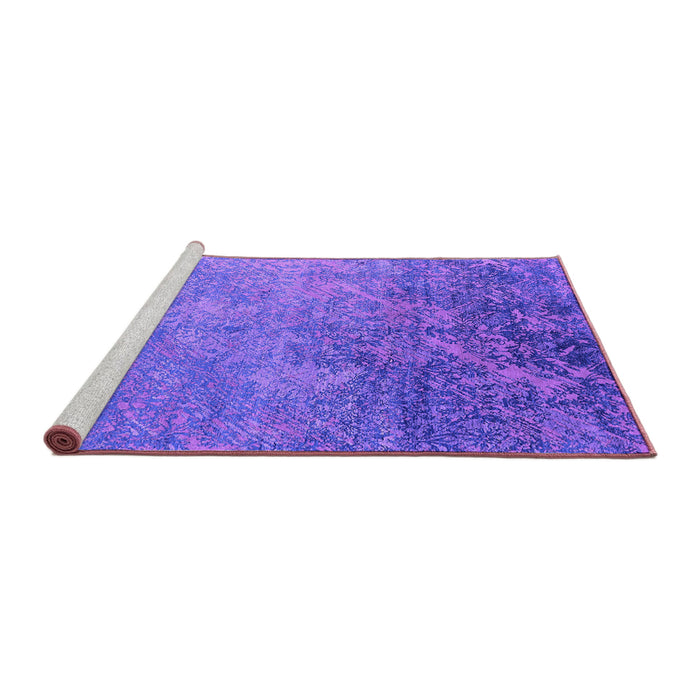 Sideview of Machine Washable Oriental Purple Industrial Area Rugs, wshurb2066pur