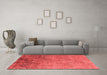 Industrial Red Washable Rugs