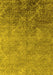 Oriental Yellow Industrial Rug, urb2066yw