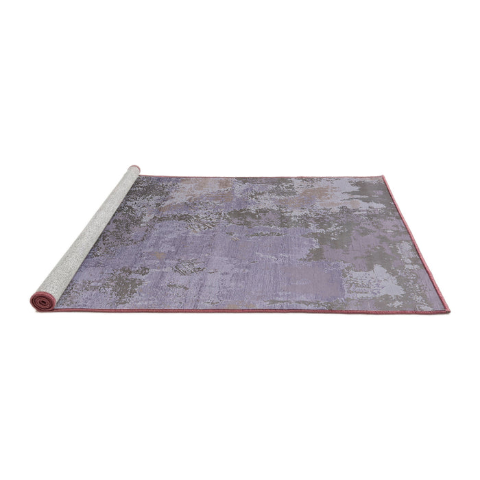 Sideview of Machine Washable Industrial Modern Purple Rug, wshurb2067