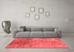 Industrial Red Washable Rugs