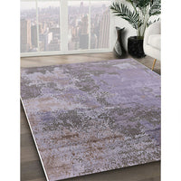 Mid-Century Modern Purple Oriental Rug, urb2067