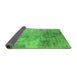 Sideview of Oriental Green Industrial Rug, urb2067grn