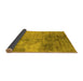 Sideview of Oriental Yellow Industrial Rug, urb2067yw