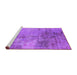 Sideview of Machine Washable Oriental Purple Industrial Area Rugs, wshurb2067pur