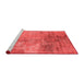 Industrial Red Washable Rugs