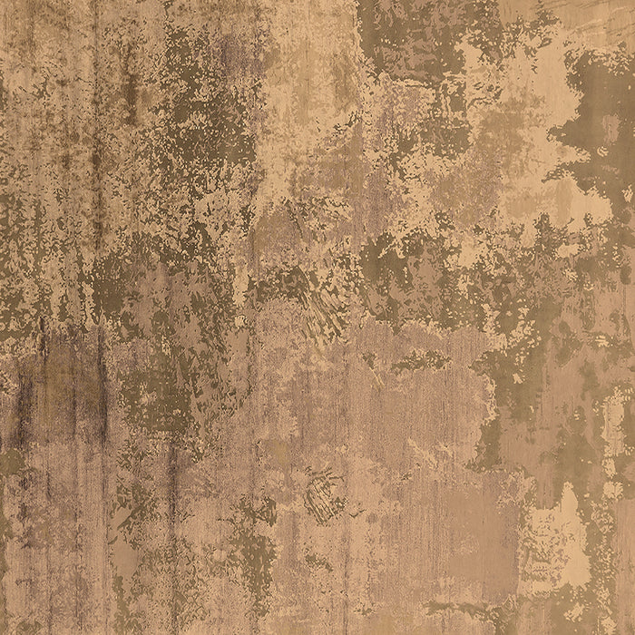 Square Oriental Brown Industrial Rug, urb2067brn