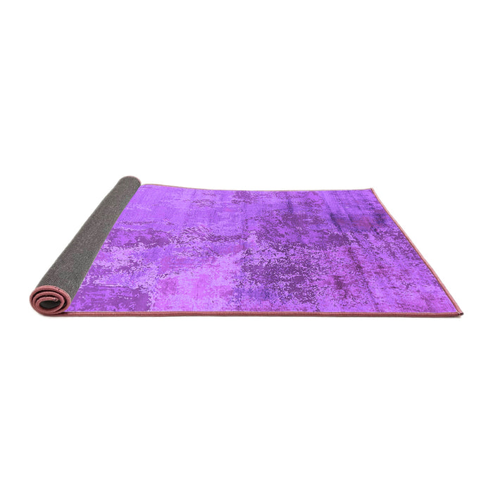 Sideview of Oriental Purple Industrial Rug, urb2067pur