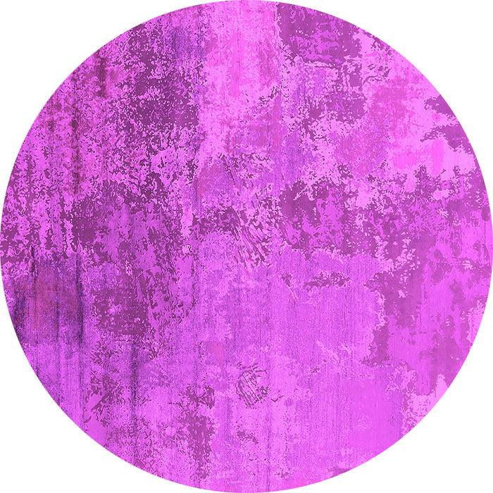 Round Oriental Pink Industrial Rug, urb2067pnk