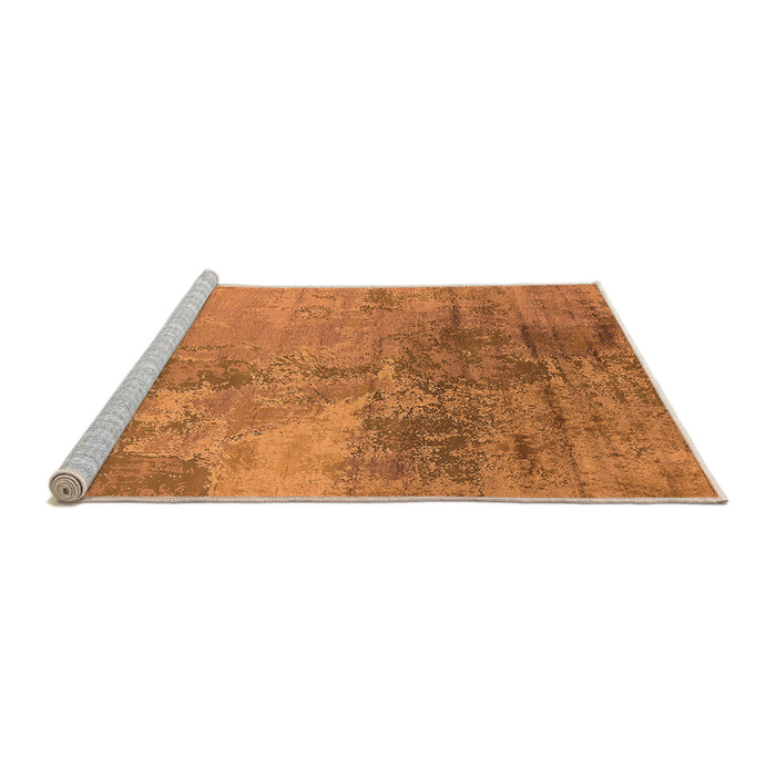 Sideview of Machine Washable Oriental Orange Industrial Area Rugs, wshurb2067org