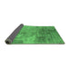 Sideview of Oriental Emerald Green Industrial Rug, urb2067emgrn