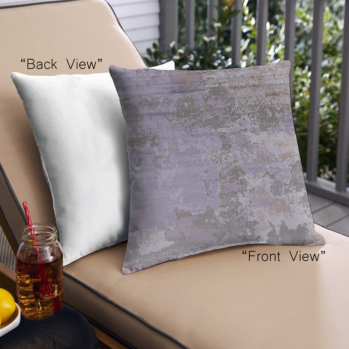 Front View of Mid-Century Modern Urban Square Purple Purple Throw Pillow, 18 inch by 18 inch, pwurb2067