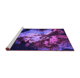 Sideview of Machine Washable Oriental Purple Industrial Area Rugs, wshurb2068pur