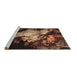 Sideview of Machine Washable Oriental Brown Industrial Rug, wshurb2068brn