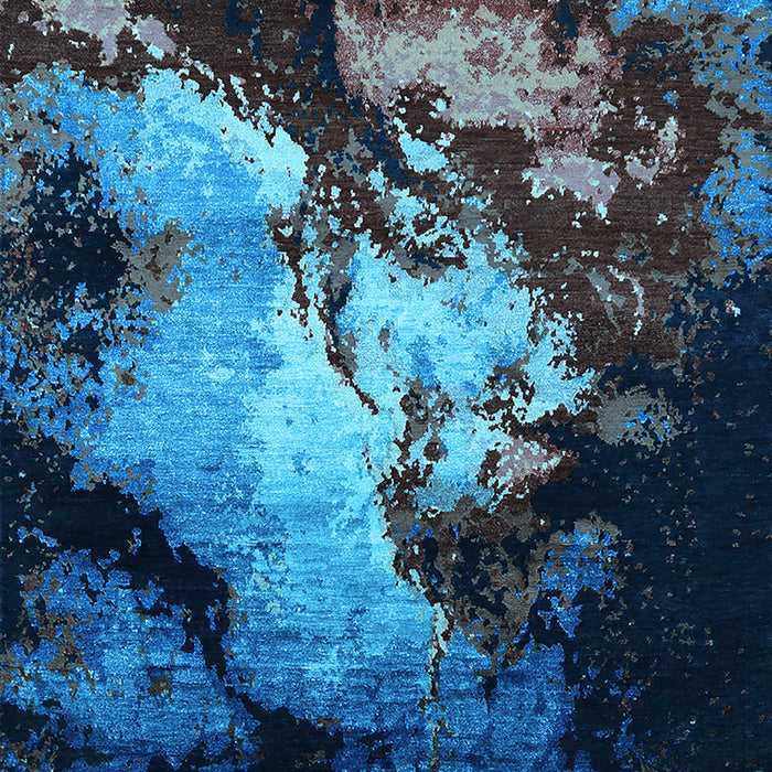 Oriental Light Blue Industrial Rug, urb2068lblu