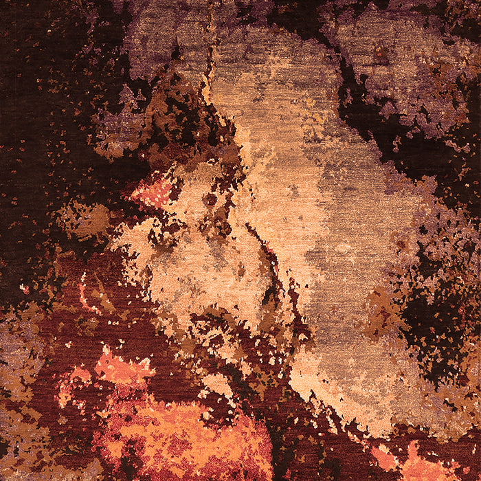 Oriental Orange Industrial Rug, urb2068org