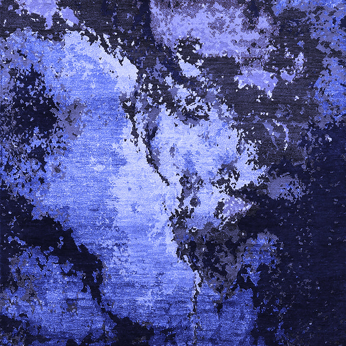 Oriental Blue Industrial Rug, urb2068blu