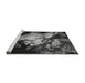 Sideview of Machine Washable Oriental Gray Industrial Rug, wshurb2068gry