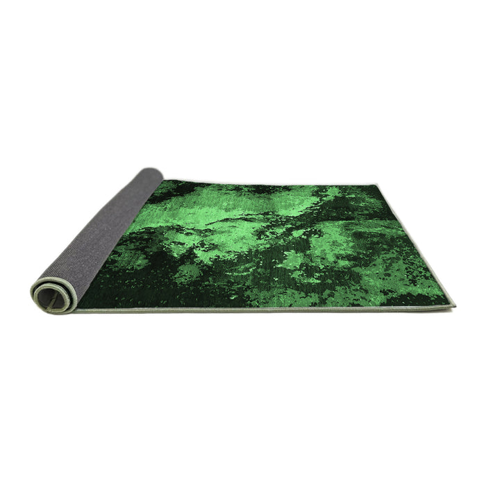 Sideview of Oriental Emerald Green Industrial Rug, urb2068emgrn