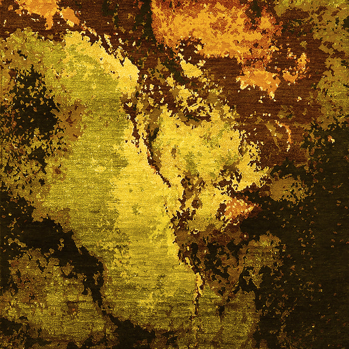 Oriental Yellow Industrial Rug, urb2068yw