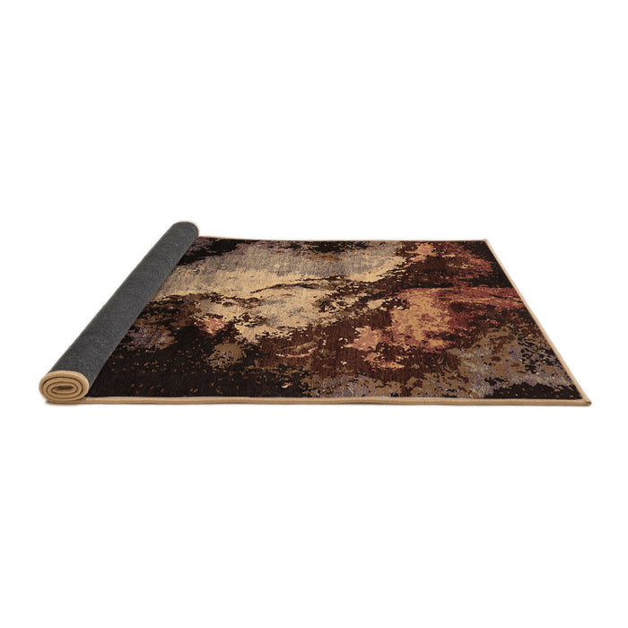 Sideview of Oriental Brown Industrial Rug, urb2068brn