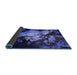 Sideview of Oriental Blue Industrial Rug, urb2068blu