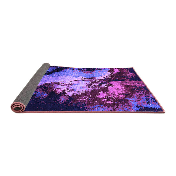 Sideview of Oriental Purple Industrial Rug, urb2068pur