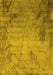 Oriental Yellow Industrial Rug, urb2069yw