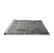 Sideview of Machine Washable Oriental Gray Industrial Rug, wshurb2069gry