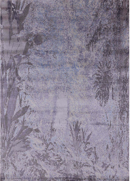 Mid-Century Modern Dark Gray Oriental Rug, urb2069