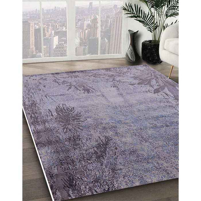 Machine Washable Industrial Modern Dark Gray Rug in a Family Room, wshurb2069