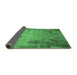 Sideview of Oriental Emerald Green Industrial Rug, urb2069emgrn