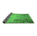 Sideview of Oriental Green Industrial Rug, urb2069grn