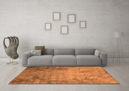 Machine Washable Oriental Orange Industrial Area Rugs in a Living Room, wshurb2069org