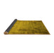 Sideview of Oriental Yellow Industrial Rug, urb2069yw