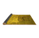 Sideview of Oriental Yellow Industrial Rug, urb2070yw