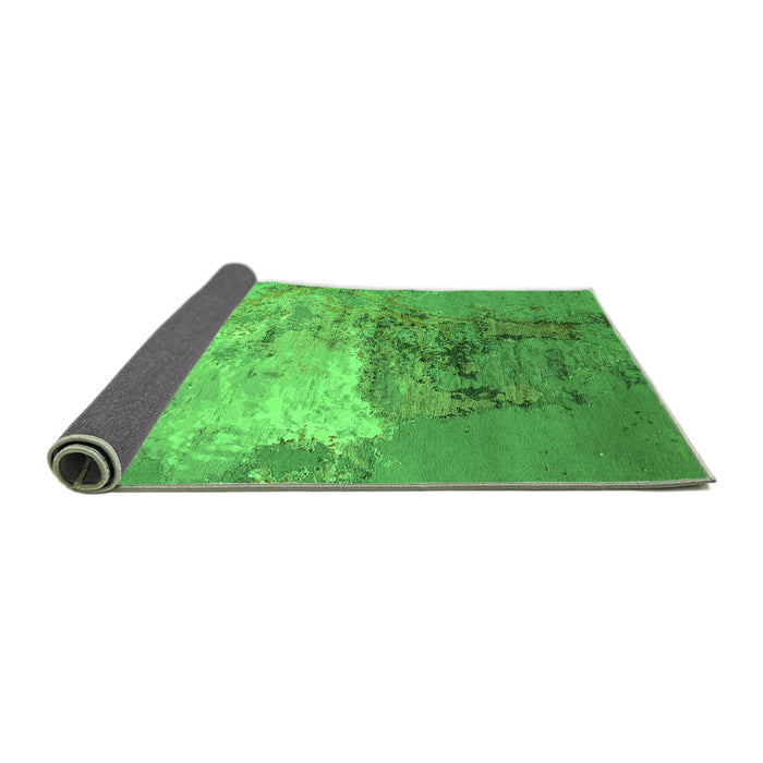 Sideview of Oriental Green Industrial Rug, urb2070grn