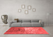 Industrial Red Washable Rugs