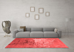 Industrial Red Washable Rugs