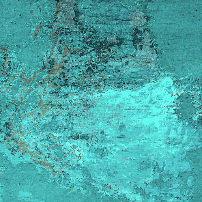 Oriental Turquoise Industrial Rug, urb2070turq