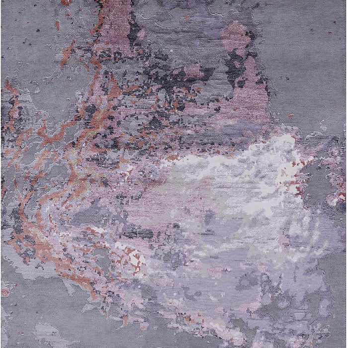 Mid-Century Modern Purple Oriental Rug, urb2070