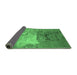 Sideview of Oriental Emerald Green Industrial Rug, urb2070emgrn